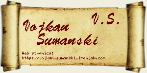 Vojkan Šumanski vizit kartica